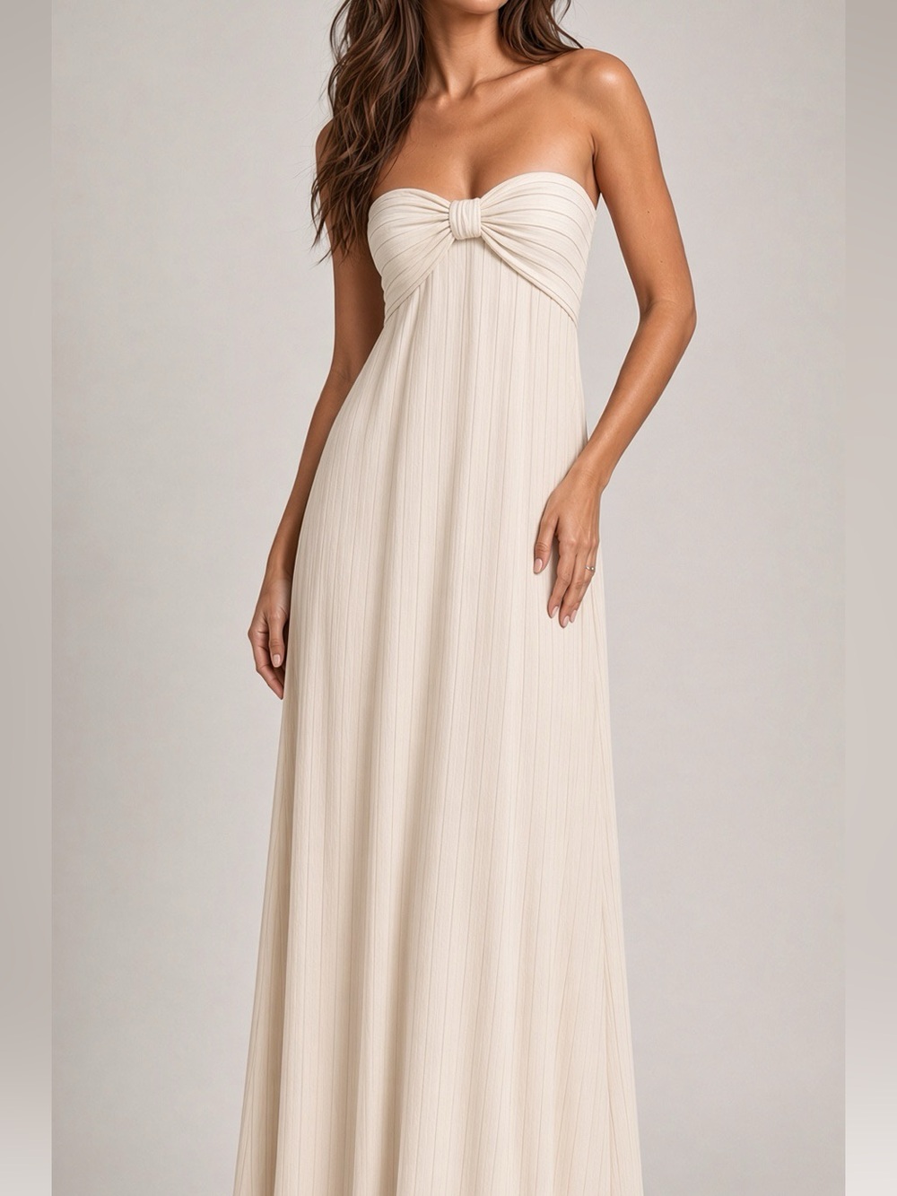 cream maxi dress zara | Dresses | Zara Strapless Knotfront elbow sleeves sheer bodice dress Slip dress Océane Burgundy Off Shoulder Color:Blue Arcadia Border
